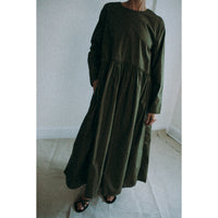 Ichi Antiquités Typewriter Dress in Khaki