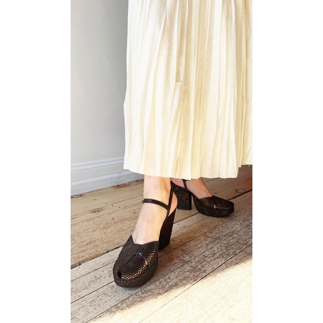 Rachel Comey Keta Heel in Black Multi Snake Print