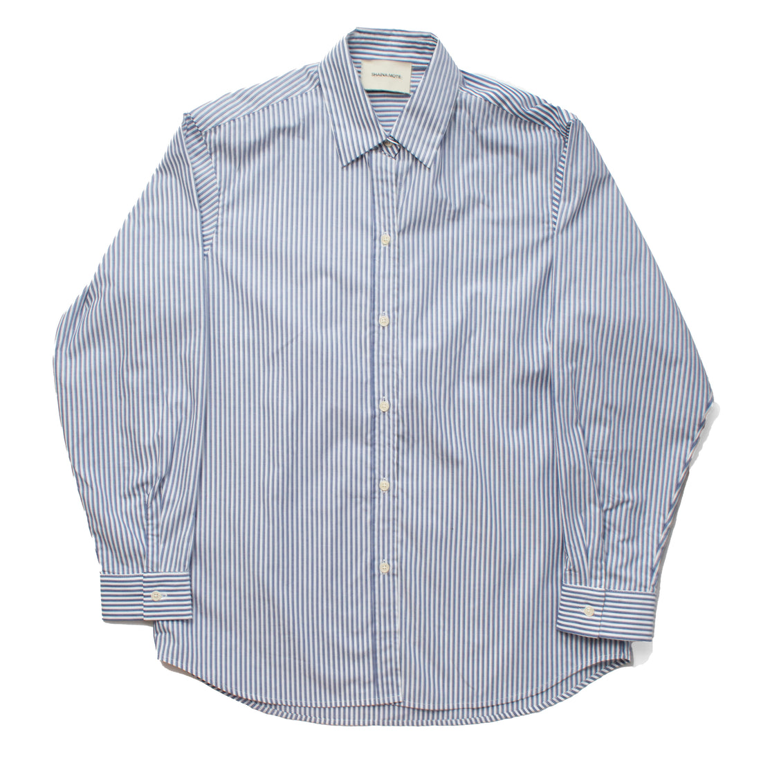 Shaina Mote Classic Button Down in Blue Stripes
