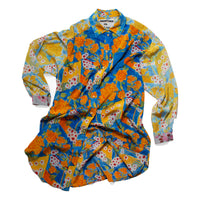 Anntian Gross Silk Shirt in Print ABC