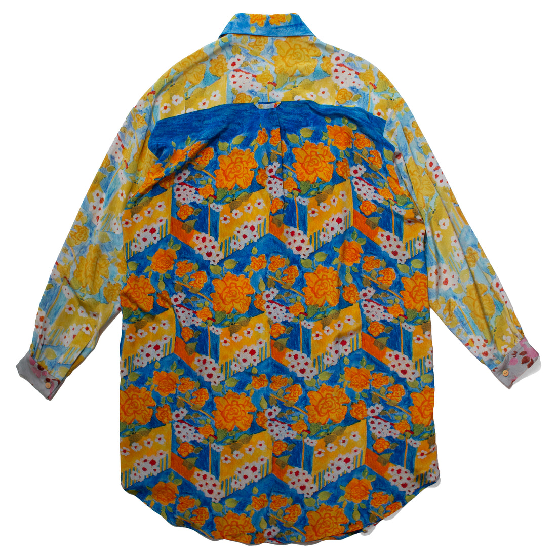 Anntian Gross Silk Shirt in Print ABC