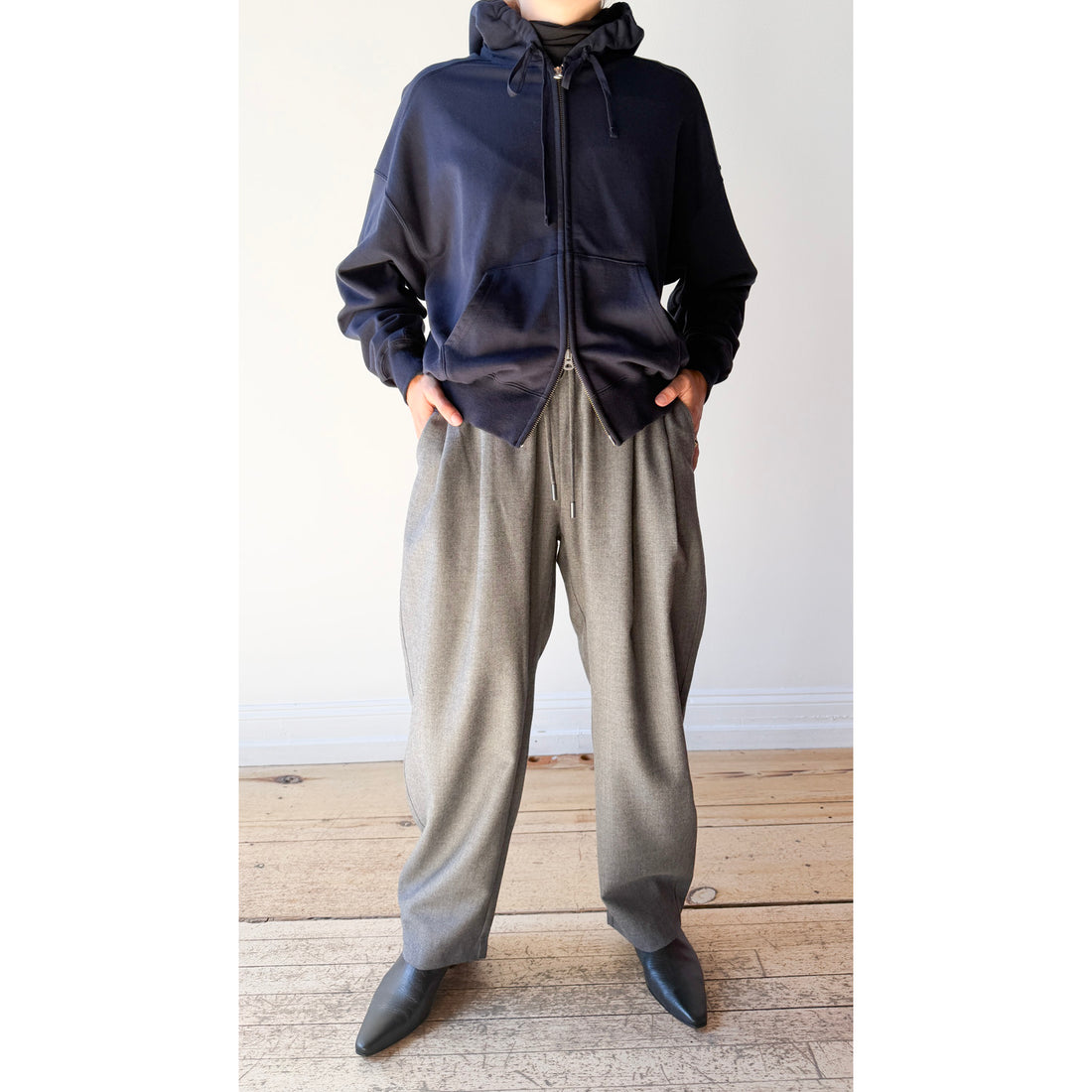 Apiece Apart Everyday Pull-On Pant in Grey Melange