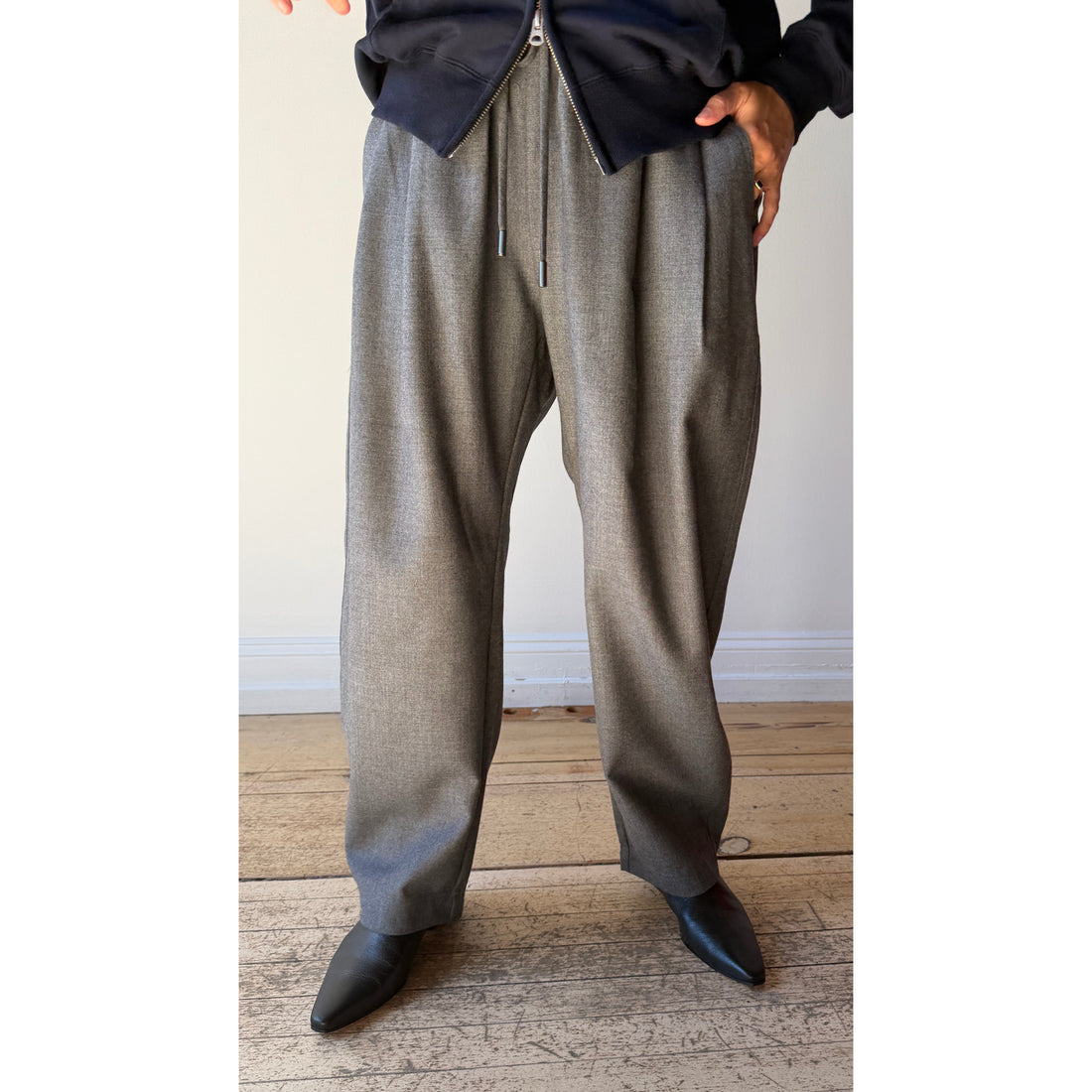 Apiece Apart Everyday Pull-On Pant in Grey Melange
