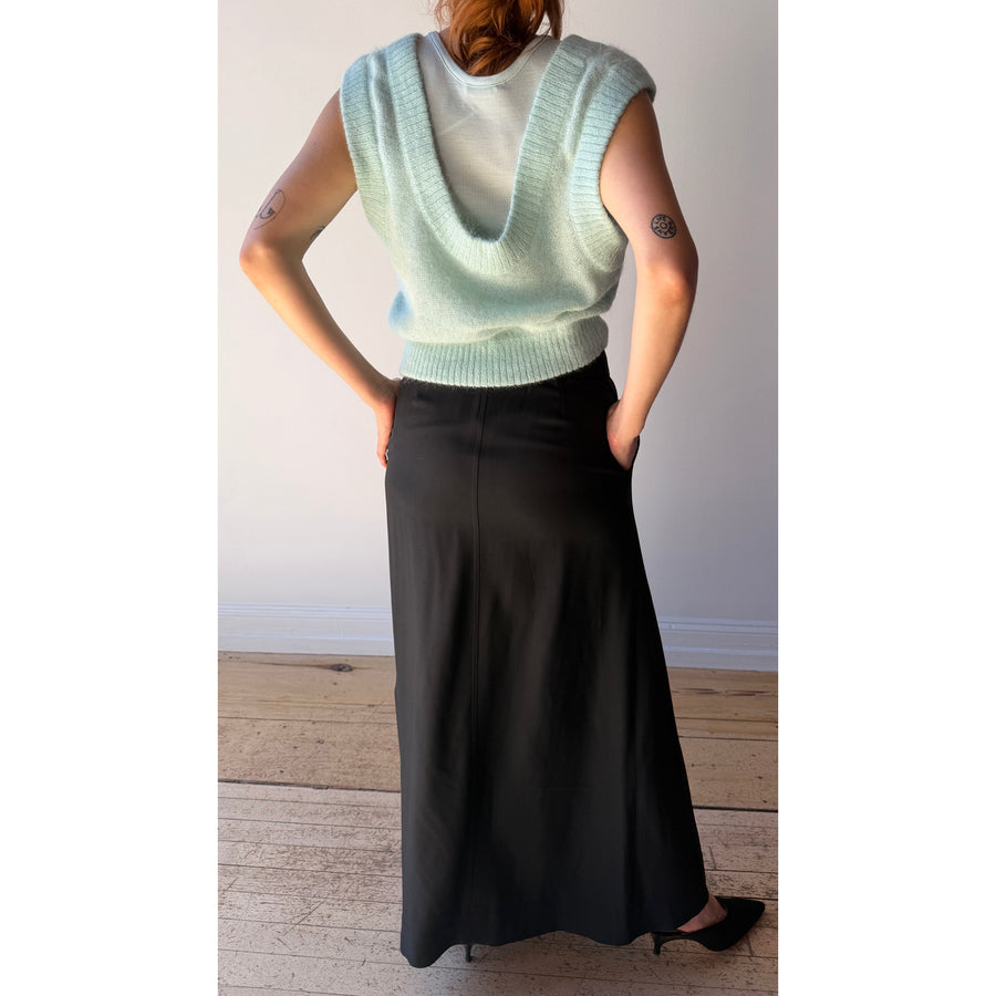 Auralee Wool Silk Soft Rib Tank in Light Blue – JUDITH