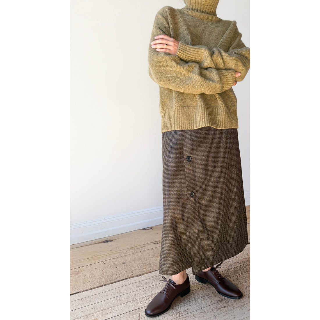 Rachel Comey Montrose Skirt in Heather Brown