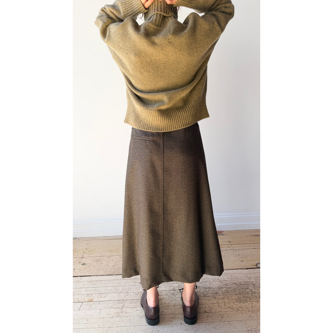 Rachel Comey Montrose Skirt in Heather Brown