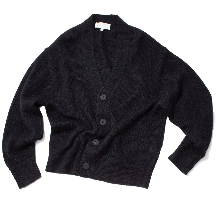 Studio Nicholson Trey Cardigan in Black