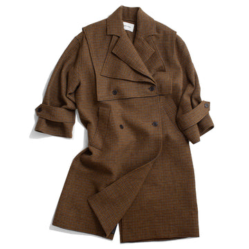 Henrik Vibskov Hands Down Coat in Pied De Poule