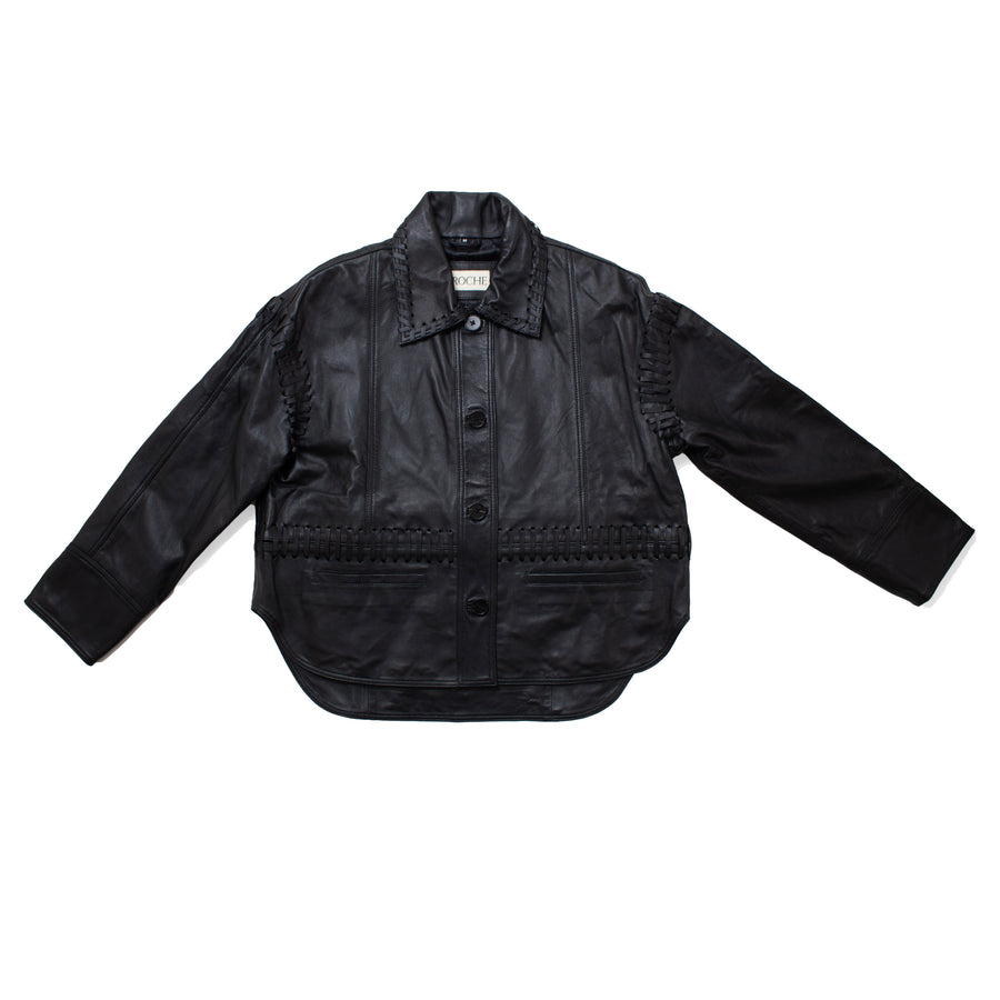 Proche Leather Olivia Jacket in Black