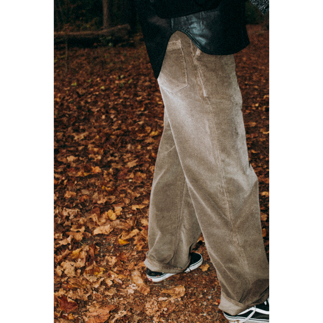 Kallmeyer Column Leg Jean in Mink Distressed Corduroy