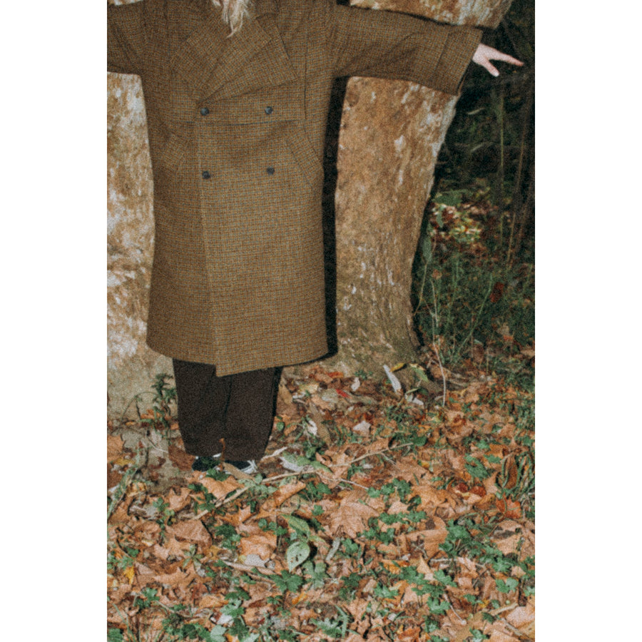 Henrik Vibskov Hands Down Coat in Pied De Poule