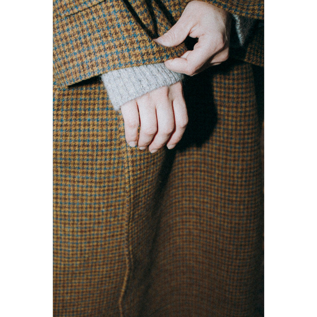 Henrik Vibskov Hands Down Coat in Pied De Poule