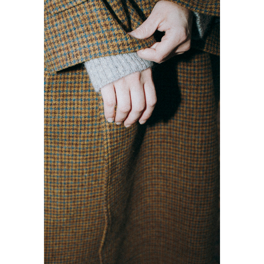 Henrik Vibskov Hands Down Coat in Pied De Poule