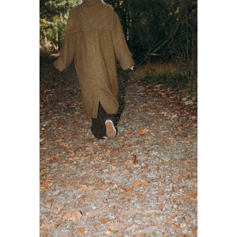 Henrik Vibskov Hands Down Coat in Pied De Poule
