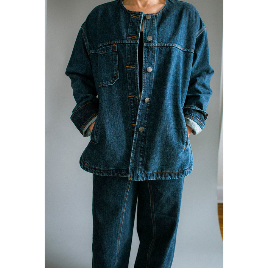 Rachel Comey Delaney Jacket in Muddy Indigo