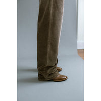 Kallmeyer Column Leg Jean in Mink Distressed Corduroy