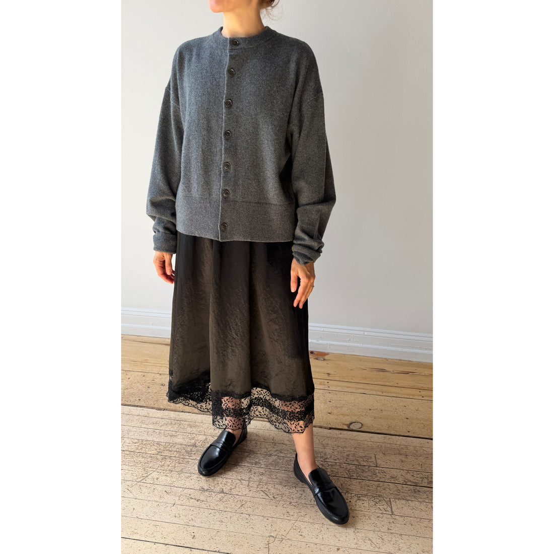 Maria McManus Gathered Skirt in Black
