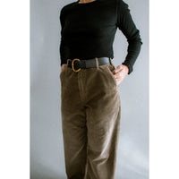 Kallmeyer Column Leg Jean in Mink Distressed Corduroy