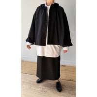 Eleph Ange Coat Short in Black