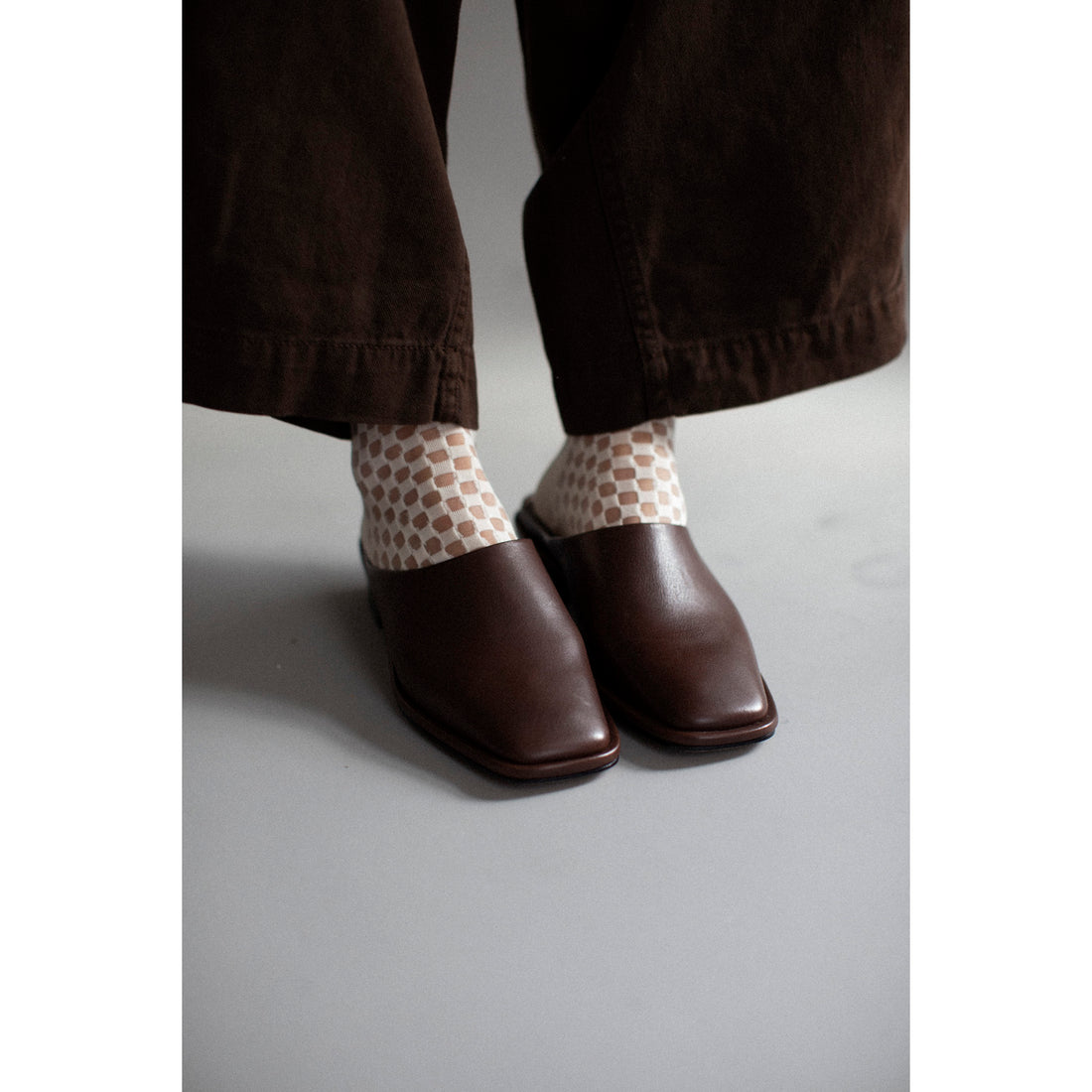 Lauren Manoogian Square Mule in Saddle