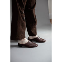 Lauren Manoogian Square Mule in Saddle