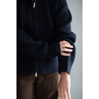 Studio Nicholson Sandos Sweater in Darkest Navy