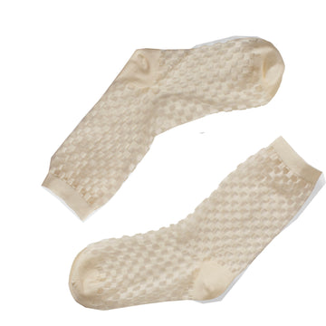 Hansel from Basel Anise Sheer Crew in Ivory