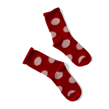 Hansel From Basel Rie Cashmere Crew in Red