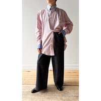 PROCHE x Cabine Floral Stamp Upcycled Shirt in Pink