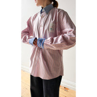 PROCHE x Cabine Floral Stamp Upcycled Shirt in Pink