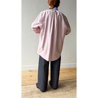 PROCHE x Cabine Floral Stamp Upcycled Shirt in Pink