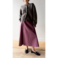 Carleen Louise Wrap Skirt in Mauve Canvas