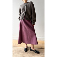 Studio Nicholson Arvine Crew Neck Cardigan in Mouse