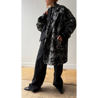 Henrik Vibskov Dimout Coat in Black 3D White