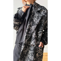 Henrik Vibskov Dimout Coat in Black 3D White