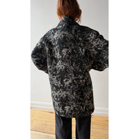 Henrik Vibskov Dimout Coat in Black 3D White