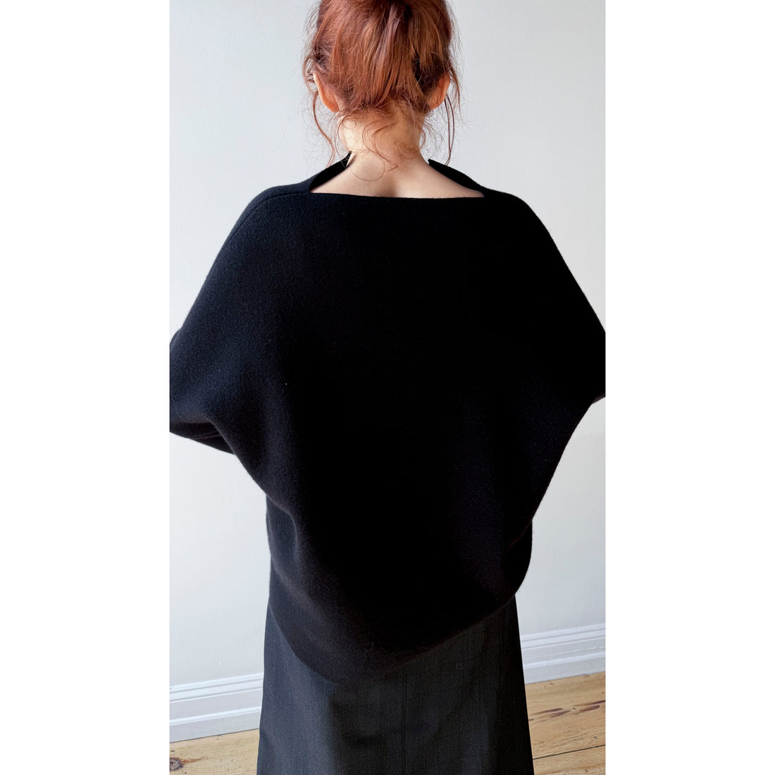 Lauren Manoogian Double Knit Split Neck in Black