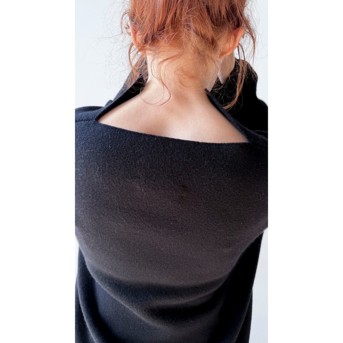 Lauren Manoogian Double Knit Split Neck in Black