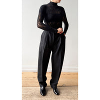 Studio Nicholson Sperro Double Pleat Pant in Black