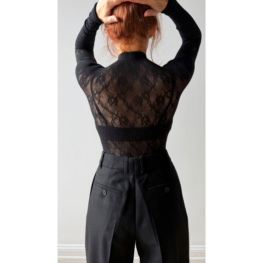 Studio Nicholson Sperro Double Pleat Pant in Black