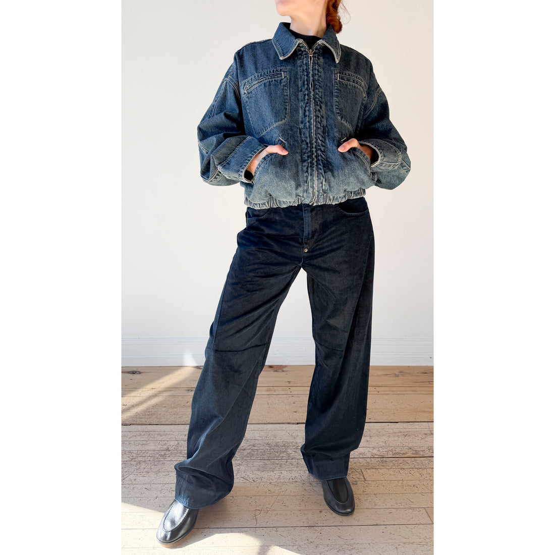 6397 Side Dart Pant in Ink