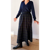 Dopple & Scent Gathered Skirt in Blackwatch