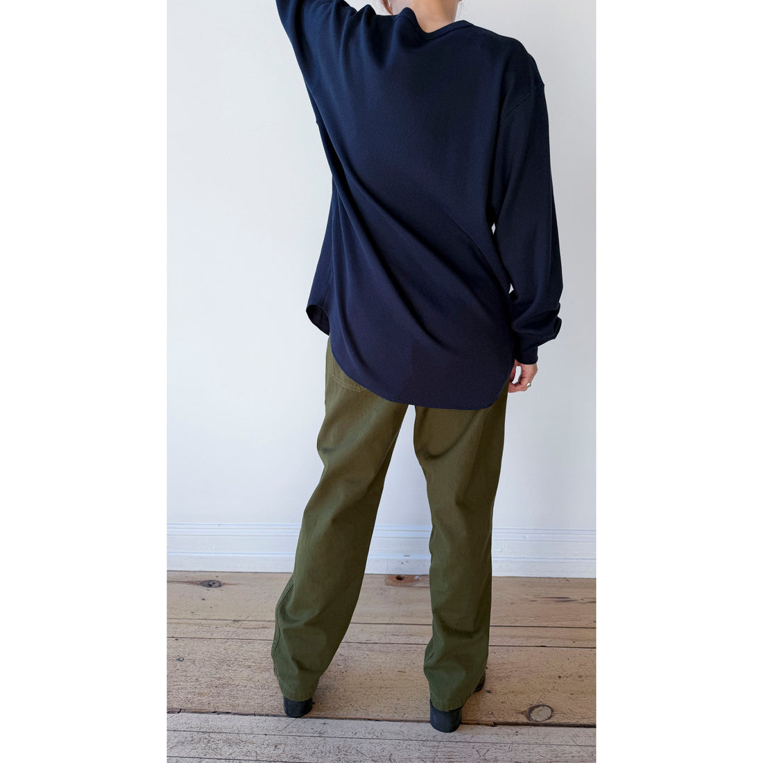 Black Crane Army Pants in Army