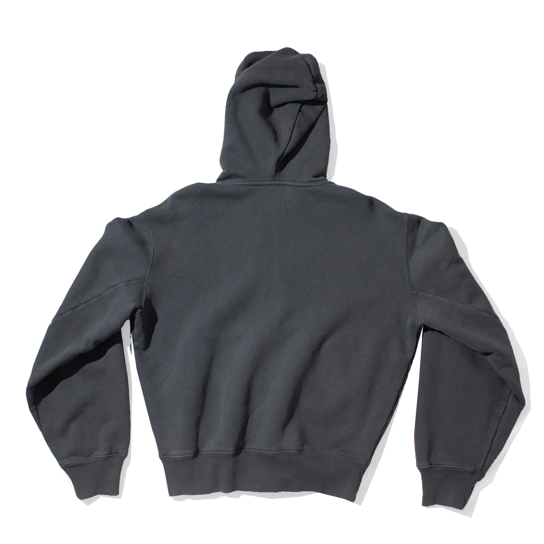 Hope Bubble Zip Hoodie in Washed Black