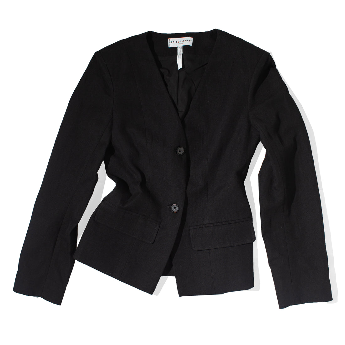 Apiece Apart Asma Blazer Top in Black