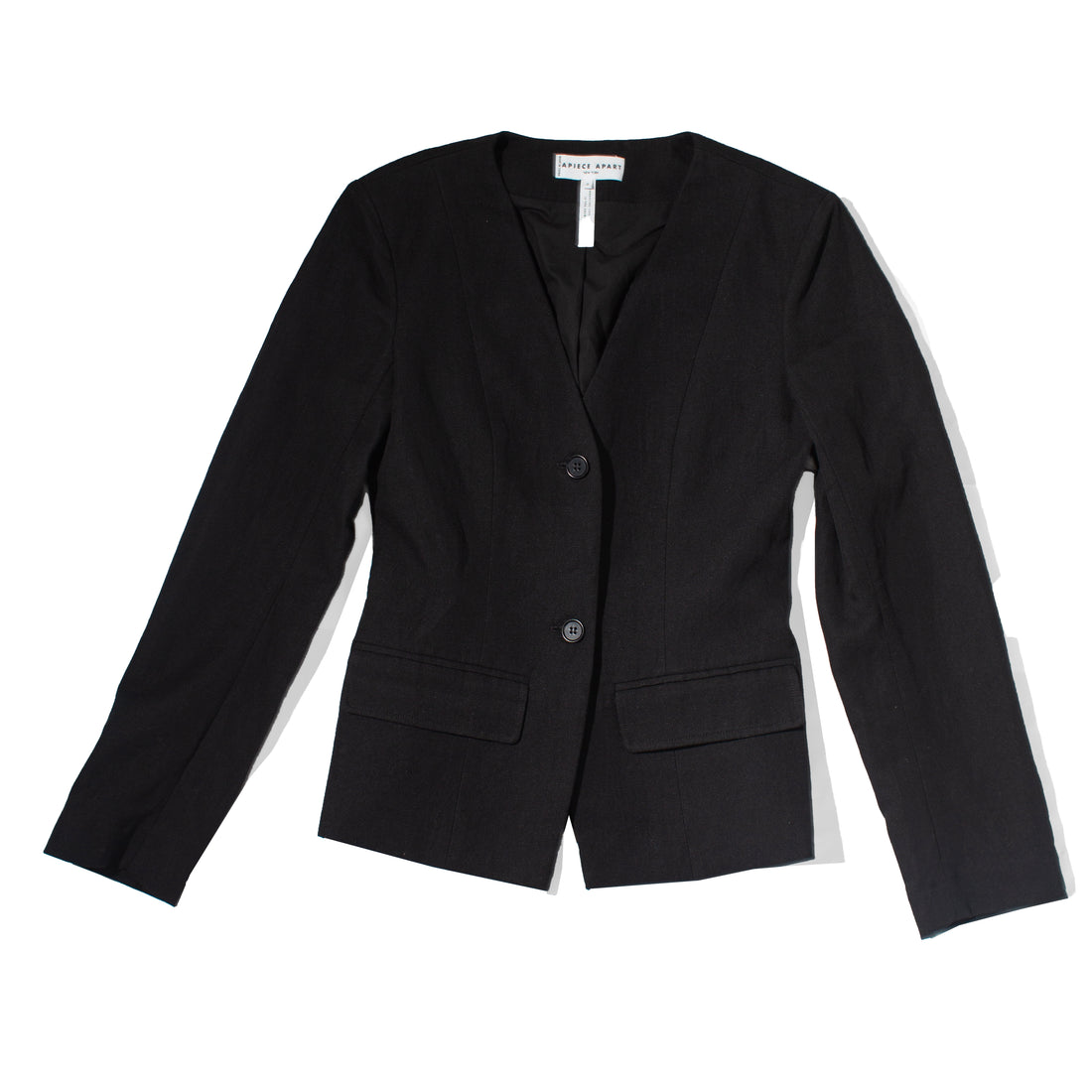 Apiece Apart Asma Blazer Top in Black
