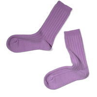 Hansel from Basel Italia Cashmere Cozy Rib Crew in Lilac