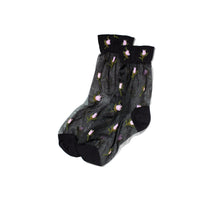 Hansel from Basel Rosebud Sheer Crew in Black