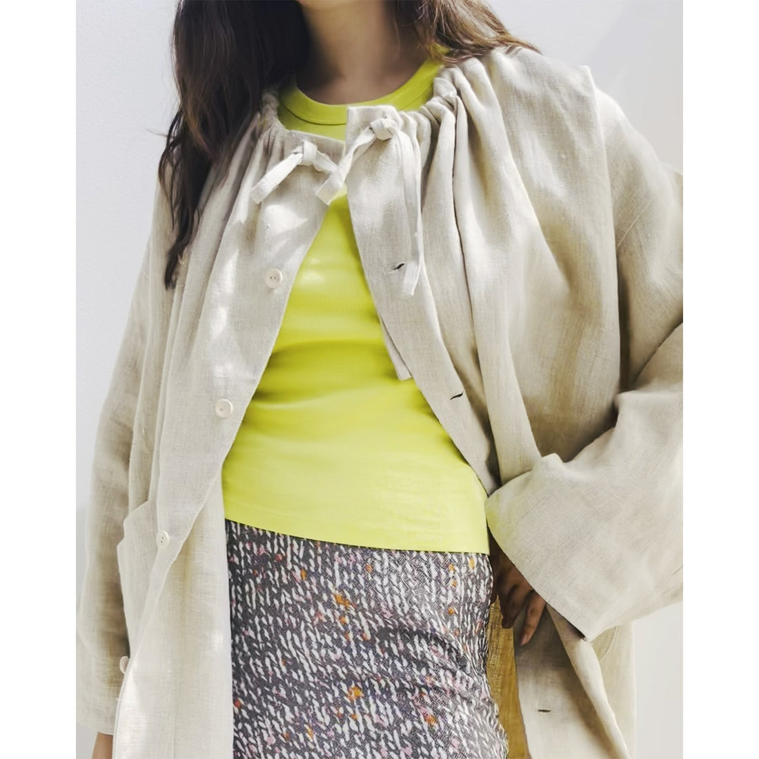 6397 Jacquard Print Skirt in Summer Tweed