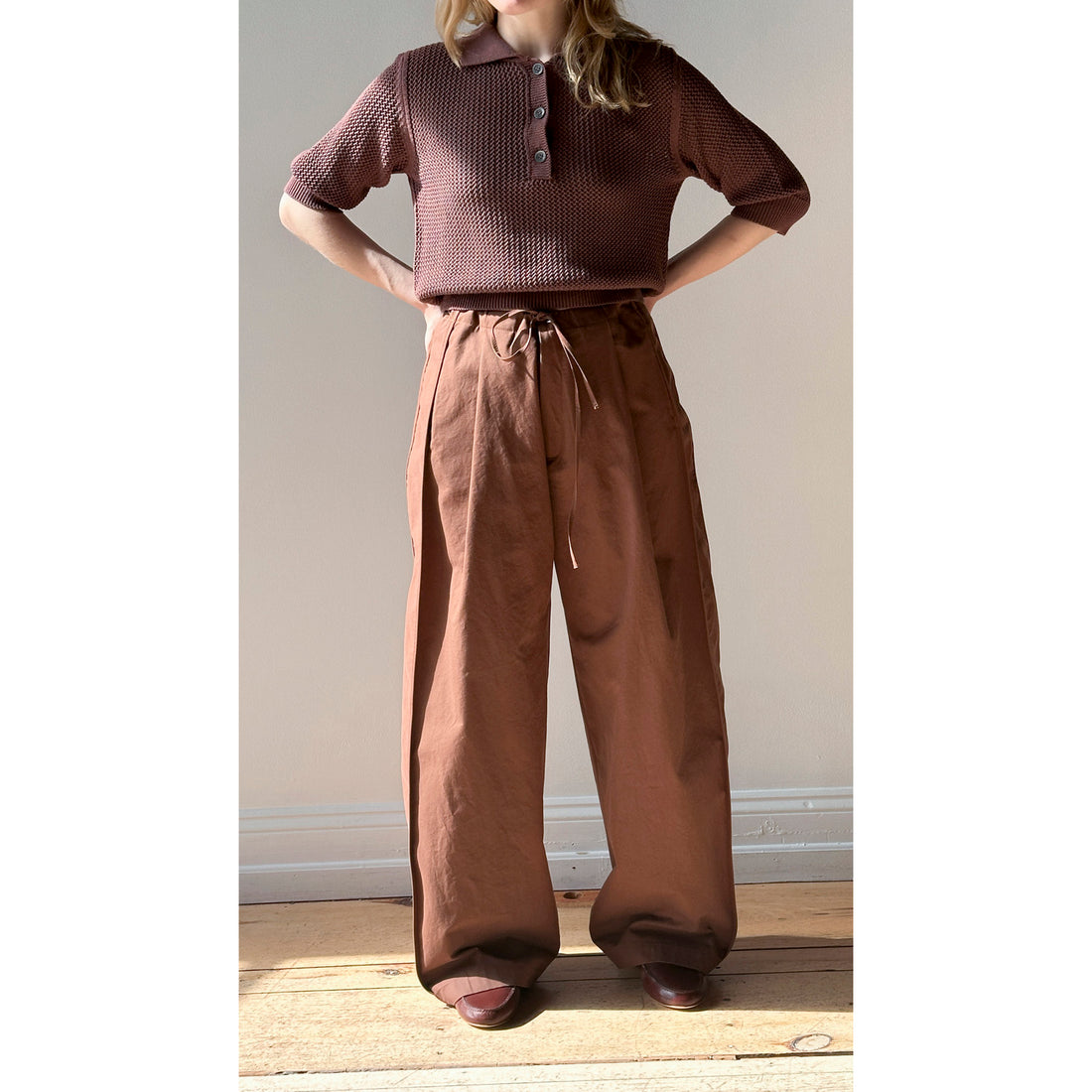 Nomia Side Panel Pants in Russet